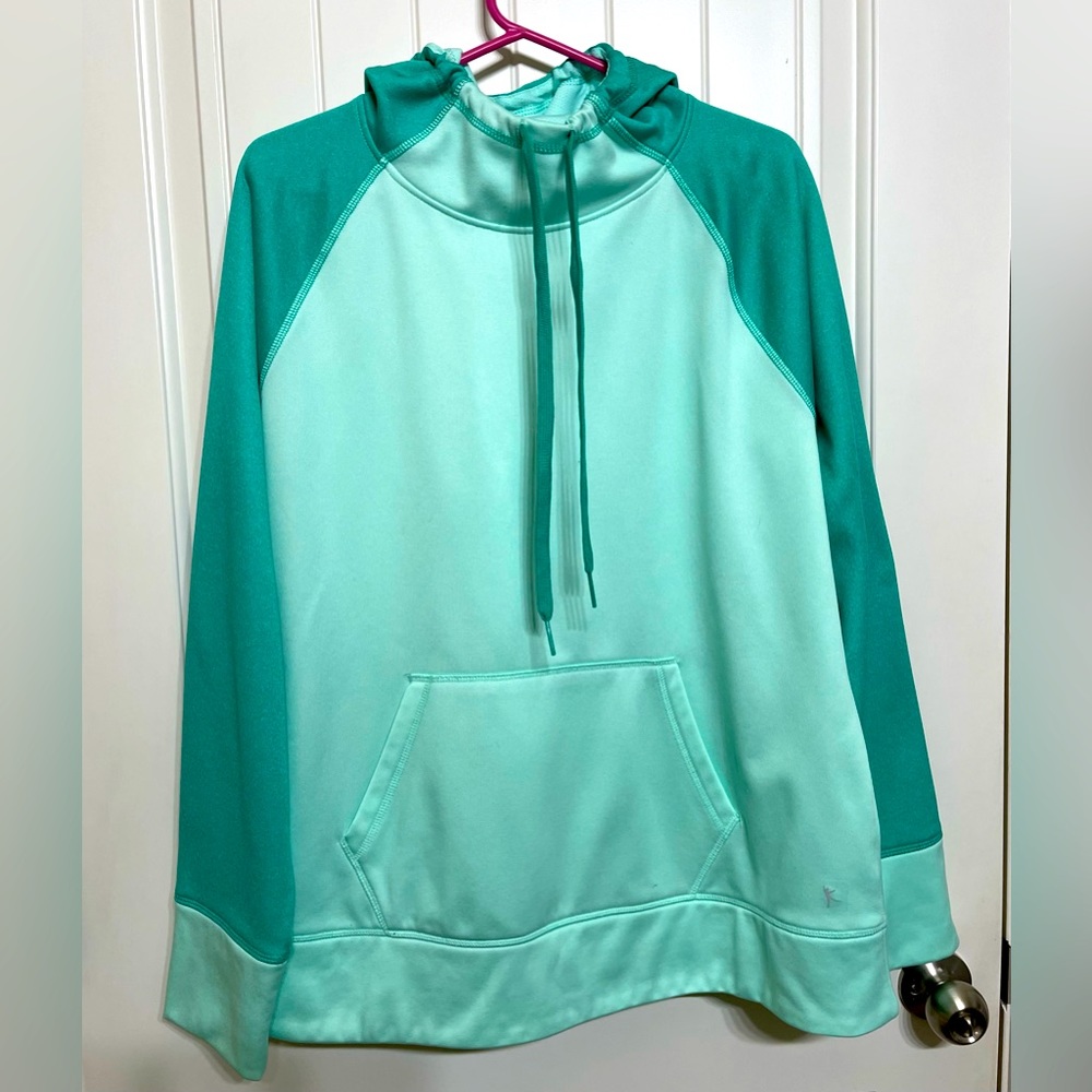 Dankskin Now Pullover Women’s Hoodie Hooded Sweatshirt, Mint Green XXL